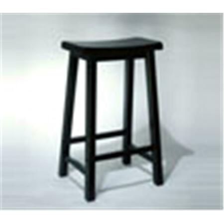 POWELL Antique Black with Sand Through Terra Cotta Bar Stool 29 Seat Height 502-431